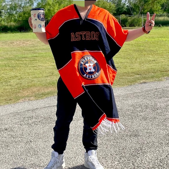 Houston Astros Zarape Serape Poncho Saints Cowboys Texans Patriots Chiefs Rams - Picture 5 of 5